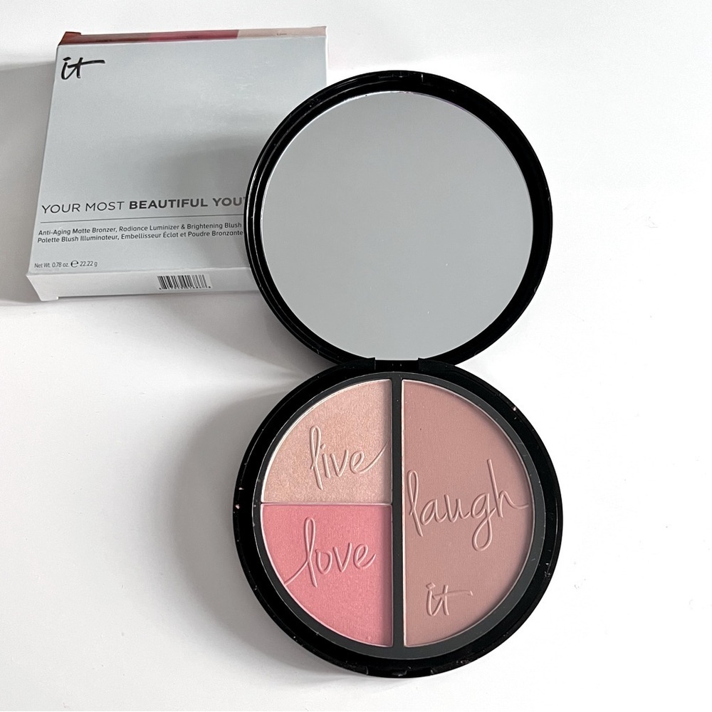NEW! It Cosmetics Blush Bronzer Highlighter Palette Live Laugh Love​​